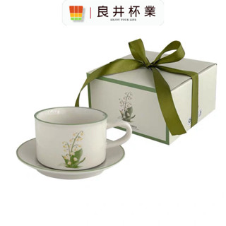 復古風鈴蘭花咖啡杯碟馬克杯陶瓷杯子下午茶高階感女生
