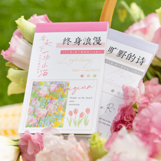 思黎 番茄醬少女 INS清新風 模切貼紙 和紙貼紙本 奔赴下一場山海系列 手賬貼紙 手賬素材 DIY裝飾貼紙 20張入