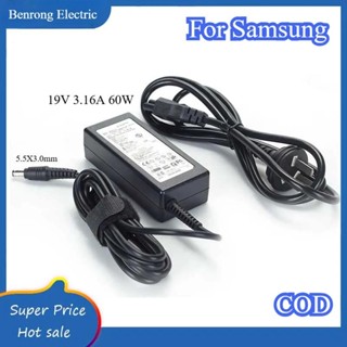 19V 3.16A 60W 5.5X3.0mm交流適配器電源筆電充電器適用於三星P300E4C NP300E5C NP4