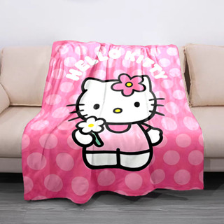 三麗鷗 Hello Kitty 印花軟毯適合兒童和成人保暖沙發毯沙發床罩毯空調被
