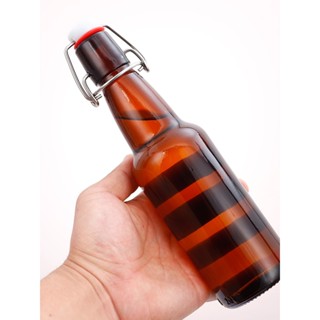 [現貨]500ml 1000ml卡扣玻璃瓶 無鉛食品級空瓶 啤酒瓶 酵素瓶 自釀酒瓶 防爆