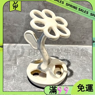 百貨商店花朵牙刷架收納置物架 衛生間洗漱臺化妝筆刷架底座支架收納架陶瓷 浴室收納 廁所置物架 收納架 置物架 壁掛置物架