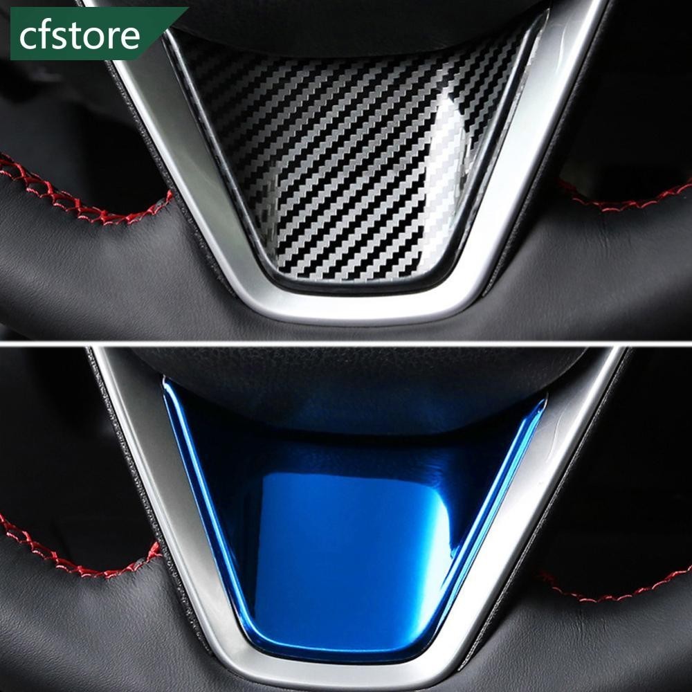 CAMRY Cfstore 汽車方向盤飾件汽車配件裝飾運動碳纖維適用於豐田凱美瑞 V70 70 2018 - 2022