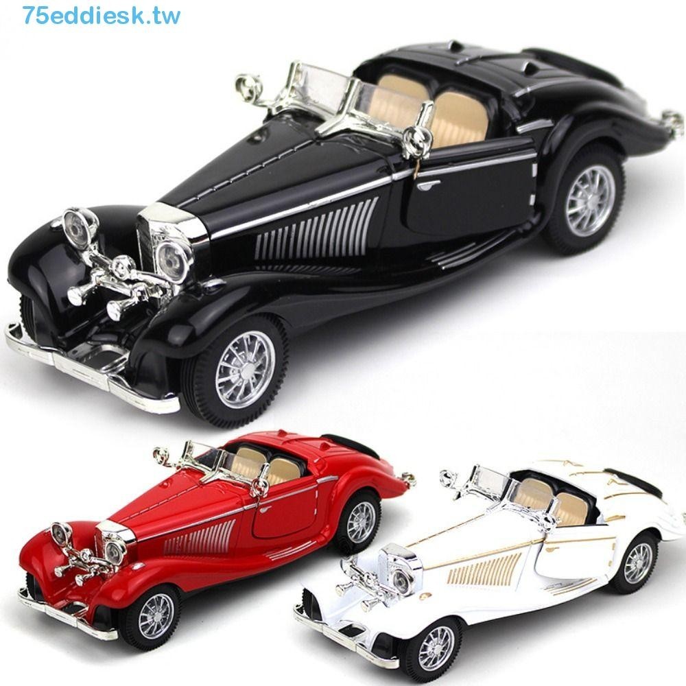 EDDIESK汽車仿真玩具,復古經典500K汽車模型,生日禮物微型合金車輛汽車壓鑄模型收藏禮品