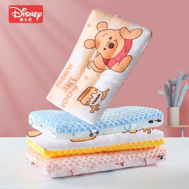 ✔豆豆枕頭✔現貨 迪士尼兒童枕頭豆豆枕嬰兒安撫睡覺3到6歲寶寶全面吸汗雙面枕頭