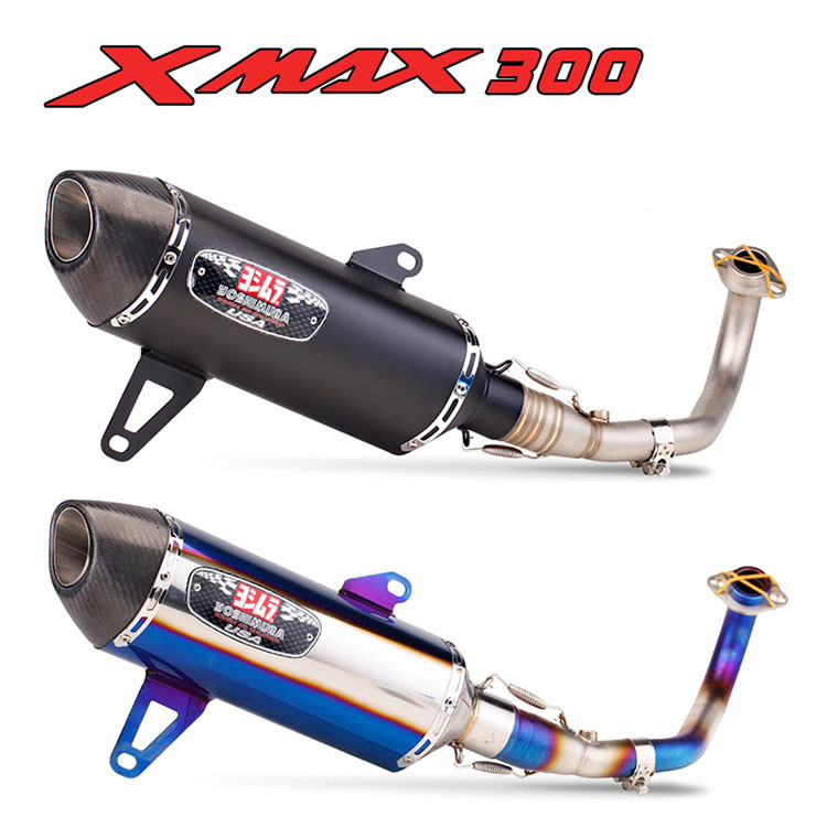 山葉 全摩托車排氣系統 Fot Yamaha Xmax 300 Xmax250 帶 R77 排氣管尾管