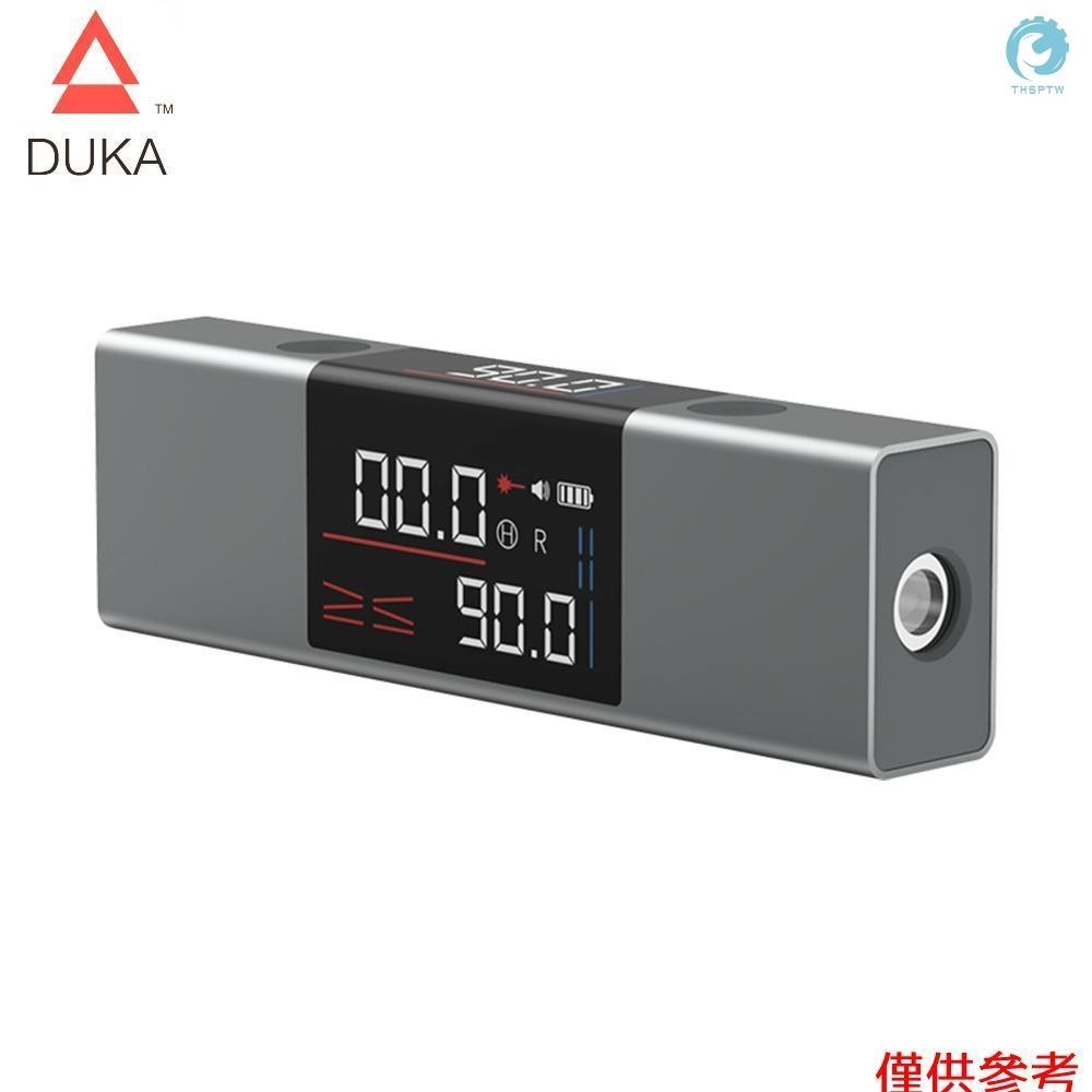 Atuman DUKA LI1 數字測角儀激光量角器可充電水平儀和斜角儀傾角儀 360° 投/雙led屏/單邊激光線