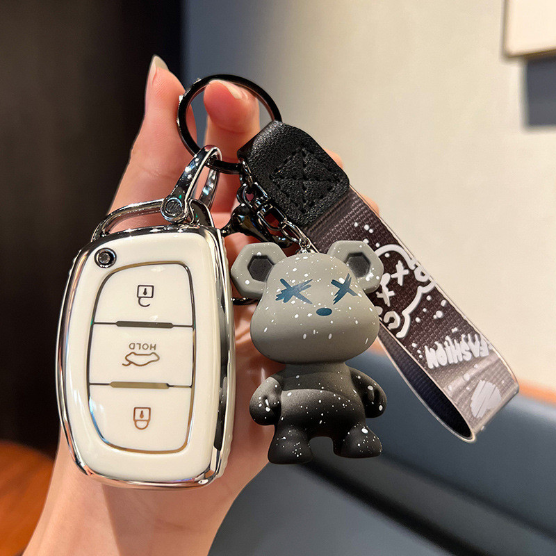 現代鑰匙套 Hyundai 鑰匙殼 Tucson 鑰匙套 Elantra Venue ix35 汽車鑰匙包 鑰匙套
