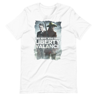 The Man Shot Liberty Valance 白色 T 恤短袖男女通用 T 恤