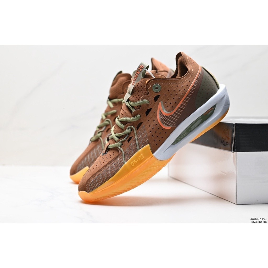 Nk Air Zoom GT cut 3 運動鞋防滑透氣籃球鞋純色 100% 正品男