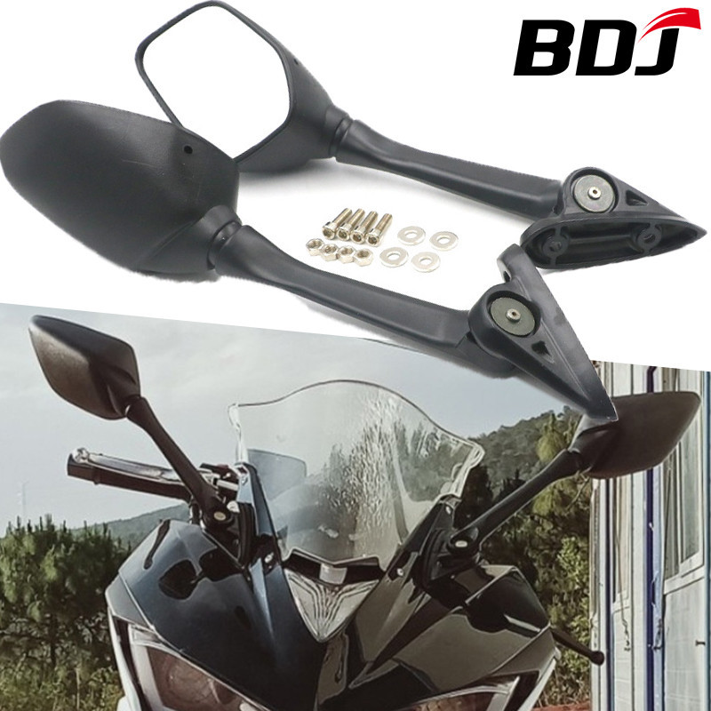 BDJ適用於山葉雅馬哈 R3 R15 R25  Nmax155/Xmax改裝 可摺疊 跑車鏡反光鏡 大鏡面 後照鏡 一對