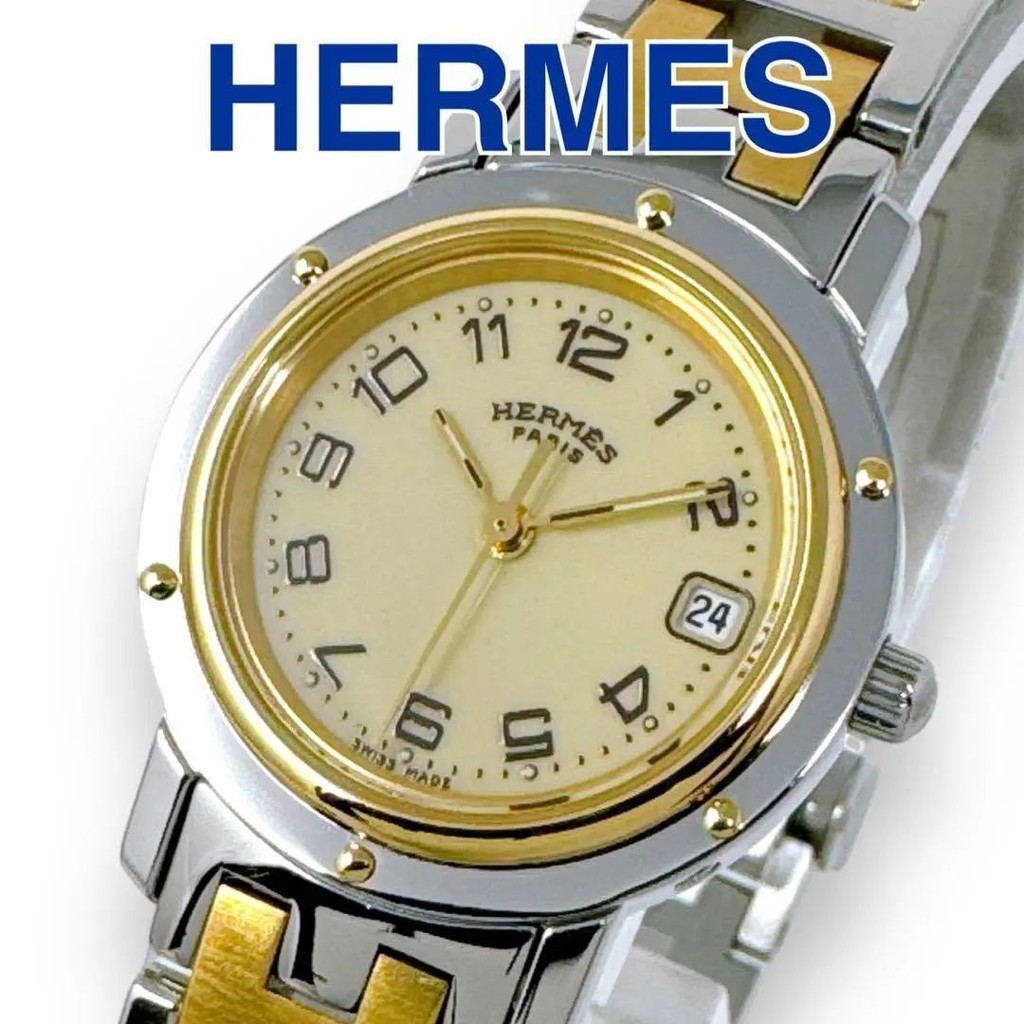 HERMES 愛馬仕 手錶 CL4.220 GP Carres Clipper 石英 女用 日本直送 二手