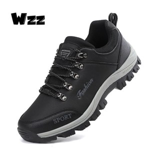 WZZ 男士戶外運動休閒防滑登山鞋防水大尺碼38-46