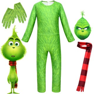 聖誕節格林奇綠毛怪cosplay服 - The Grinch 舞臺表演服