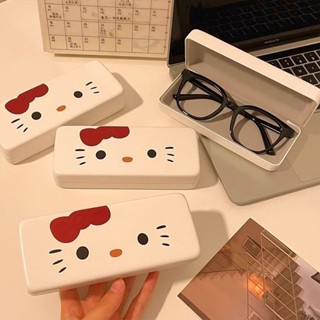 HelloKitty可愛眼鏡盒女款抗壓防摔收納盒便攜學生2025新款墨鏡近視眼睛盒子