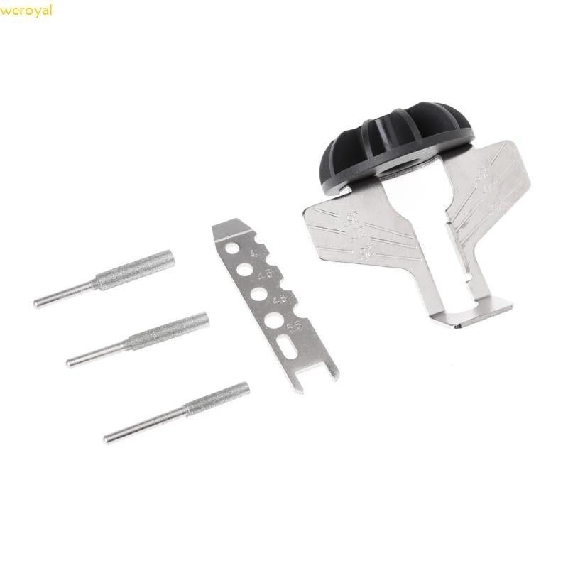 Weroyal 鏈鋸磨刀附件旋轉電鑽手動磨刀器適配器工具