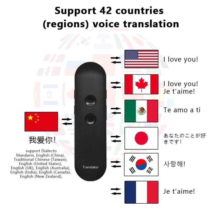 T4智能翻譯棒AI智能語音翻譯機97種語言遠程翻譯商務辦公旅遊20240416