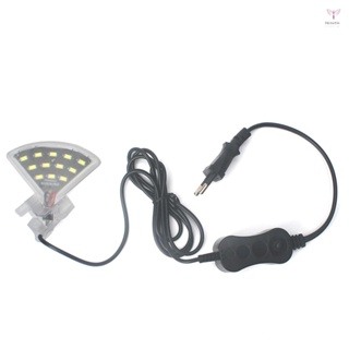 Uurig)水族 LED 扇形夾燈帶 8 顆高光 SMD5730 LED 魚缸白光