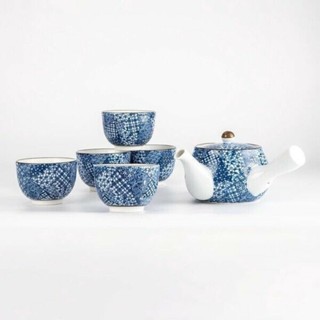 日本製 有田燒茶壺茶具組 日式茶壺 茶器 茶具 杯子 煎茶杯 有田燒 泡茶壺 茶藝 茶道 (SF-018551)