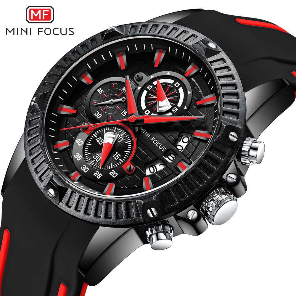 MINIFOCUS多功能手錶男士手錶防水手錶石英男表跨境爆款運動手錶手錶0244G