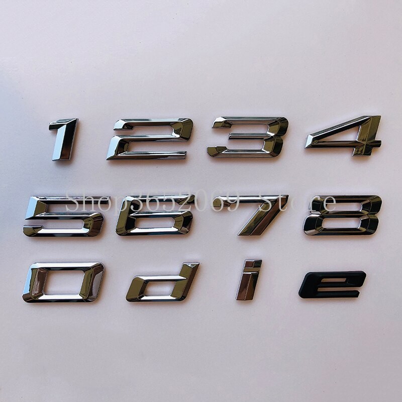 BMW 趣味車 1 2 3 4 5 6 7 8 0 I D L DIY 字母數字標誌後備箱銘牌貼紙 118i 135i