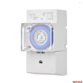 Yot 機械 24 小時定時開關 DC 12V 30 分鐘間隔 48 次開/關可程式設計電氣定時器 DIN 導軌安裝繼電器開