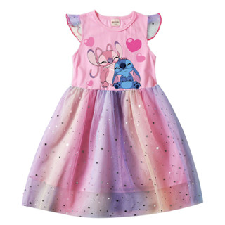 星際寶貝兒童網紗裙史迪奇公主裙兒童裝衣服