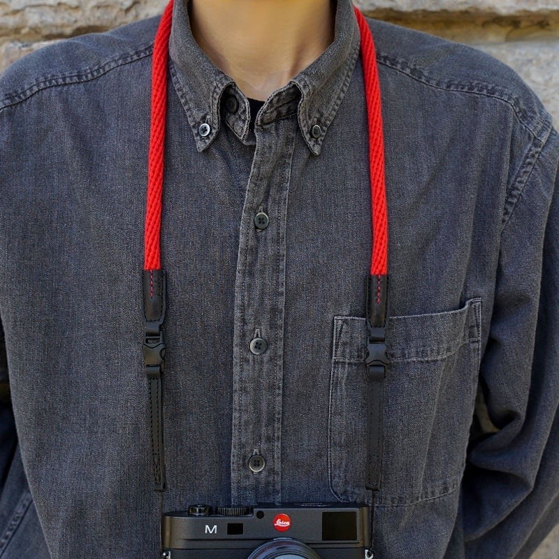 cam-in棉織微單相機背帶適用黑卡佳能M6理光GR松下LX10拍立得肩帶