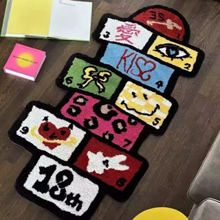 【三木居家】地毯遊戲仿羊絨地毯臥室客廳玄關地墊柔軟舒適毛絨樓梯口地墊