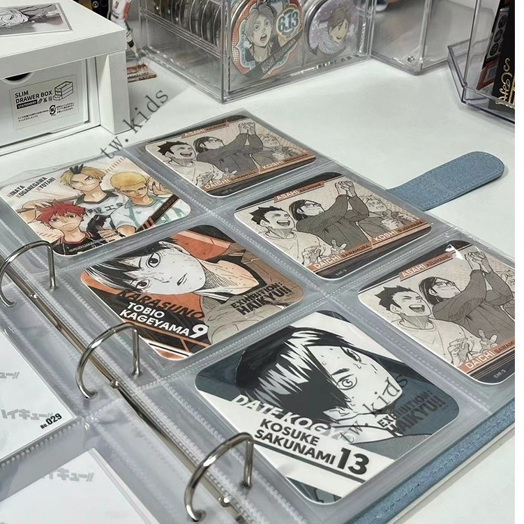 台灣出貨💥小卡收納a4九宮格卡冊排球少年拍立得相冊明信片收納冊卡冊專輯小卡追星收納卡冊活頁封面訂製色紙收納冊3寸相冊【