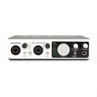 MIDIPLUS STUDIO-2 音效卡 專業錄音音效卡 電腦網路K歌USB外接音效卡 直播音效音效卡 可接樂器麥克風錄音調音