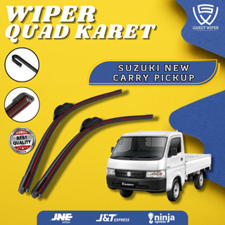 SUZUKI 鈴木全新 Carry Pickup無框四刃汽車前擋風玻璃雨刷4橡膠1套左右
