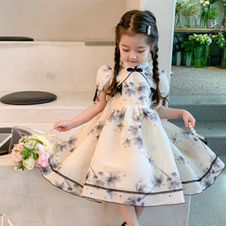 3-8歲女童 洋裝 洋氣 寶寶 夏天 公主裙 兒童 夏季 裙子 女孩 童裝