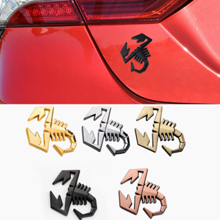 Scorpion 汽車後備箱標誌貼紙汽車車身側面徽章貼花適用於 Abarth 595 500 695 124Spider