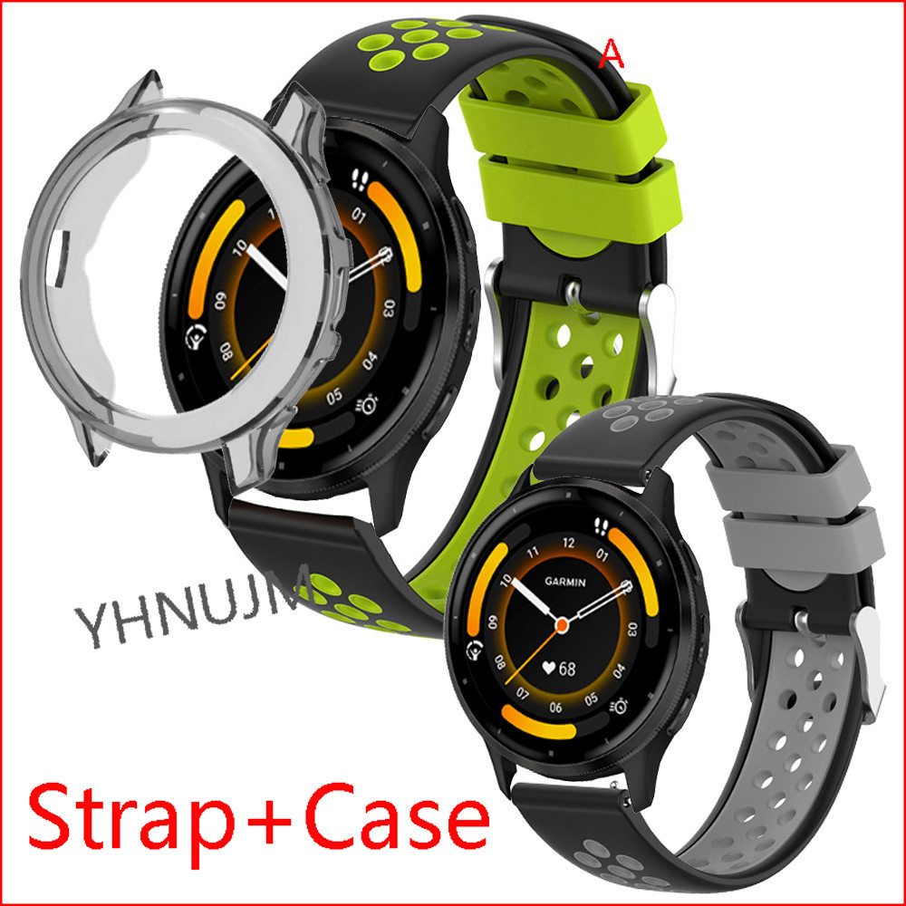 適用於 Garmin Venu 3 錶帶矽膠錶帶保護殼保護殼保險槓蓋