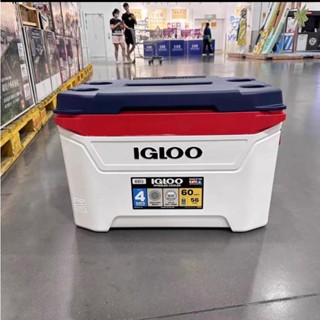 💗台灣熱銷💗山姆國內代購IGLOO戶外保溫箱附腳輪拉桿箱56升海邊戶外野餐儲物