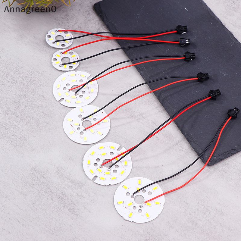 Anna 1Pc LED光源圓形燈板3W 5W 7W SMD5730 DIY吸頂燈LED燈泡改裝燈板配件EN