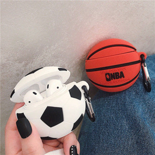 創意NBA籃球足球 蘋果AirPods1/2保護套3/pro無線藍芽耳機矽膠軟殼 fwaG