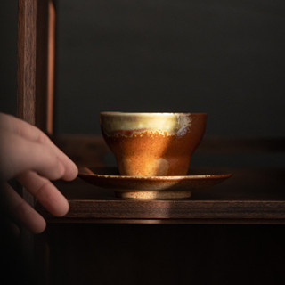 日式復古咖啡杯濃縮陶瓷咖啡杯窯變小眾馬克杯創意個性陶瓷杯帶勺 | 遇見.菩提樹下