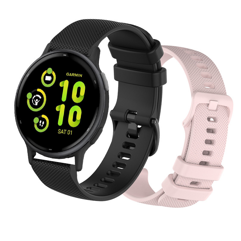 Garmin Vivoactive 5 智能手錶軟矽膠錶帶適用於 Garmin Vivoactive 4 智能手錶錶帶腕