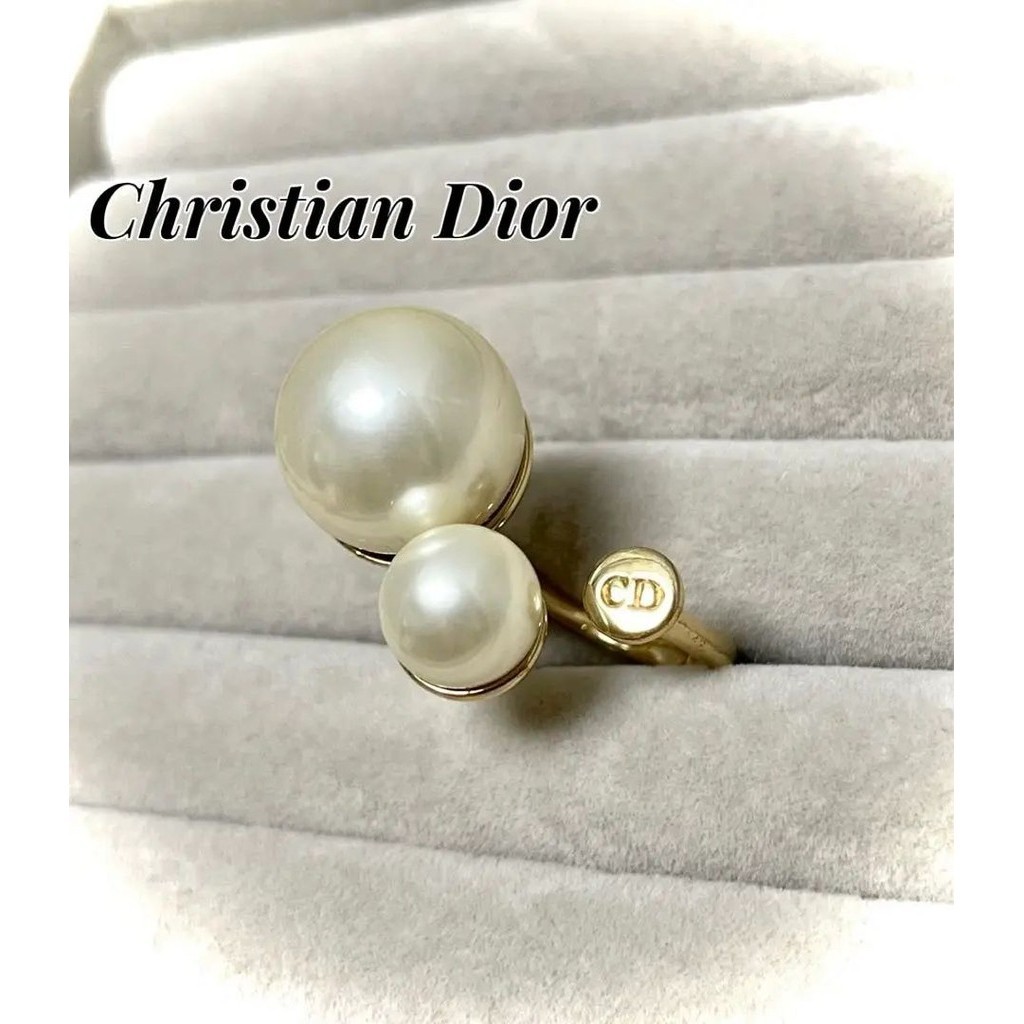 Dior 迪奧 戒指 金色 珍珠 mercari 日本直送 二手