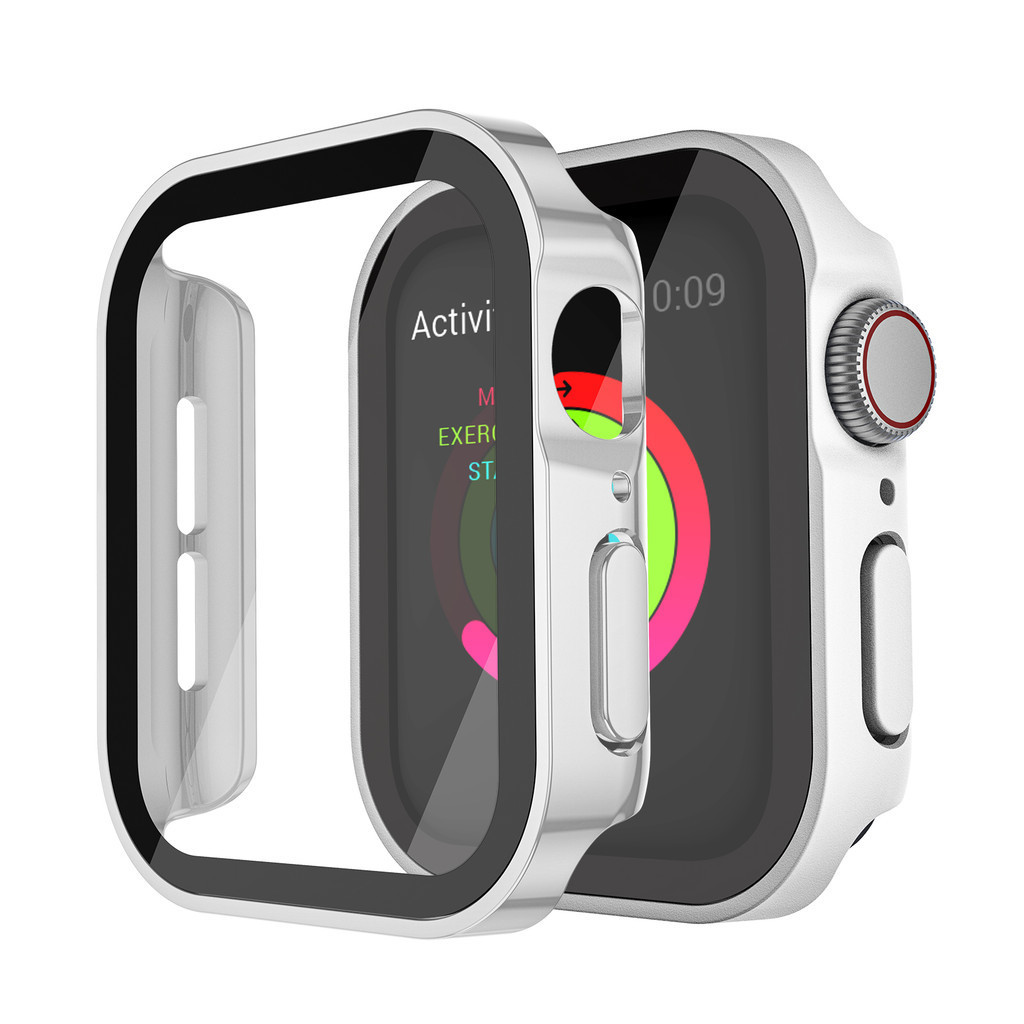適用 apple watch7 保護膜 iwatch8 保護套蘋果手錶保護殼膜一體 se 全包防摔殼