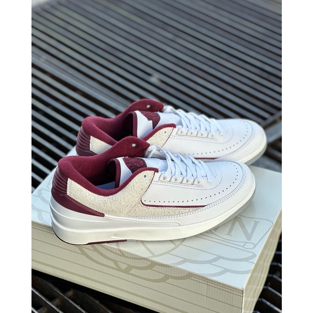 【現貨速發】Air Jordan 2 Low “Cherrywood” 白酒紅 百搭 男鞋DV9956-103