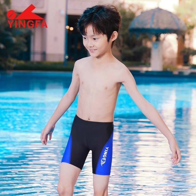 Yingfa 訓練泳褲男童運動泳裝專業游泳衣兒童男孩 6-16 歲
