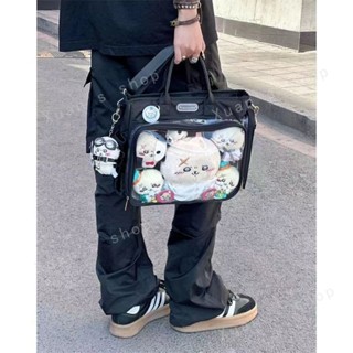 Xuan🥨百搭多功能休閒雙肩揹包大容量痛包娃包吧唧穀子旅行斜揹包斜跨包