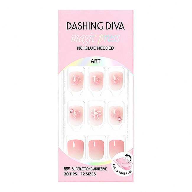 Dashing Diva/M 薄型經典美甲片-緋色絲絨-30片