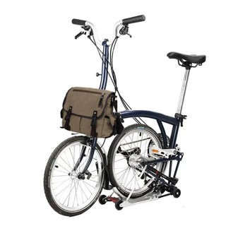Litepro 男士自行車包大容量帆布斜挎揹包短途騎行通勤包適用於 Brompton 前包