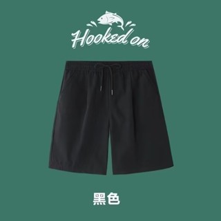 【HOT 本舖】男裝 日常2025新款短褲男女夏季薄款運動彈力速幹五分褲寬鬆大碼沙灘褲