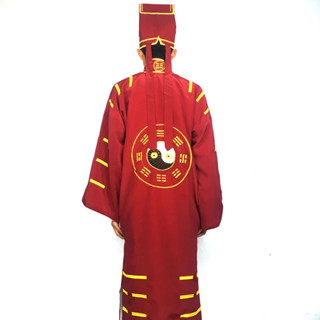 【5397人收藏】道士服裝法器用品道服法衣道袍太極八卦衣服經衣黃林正英長袍