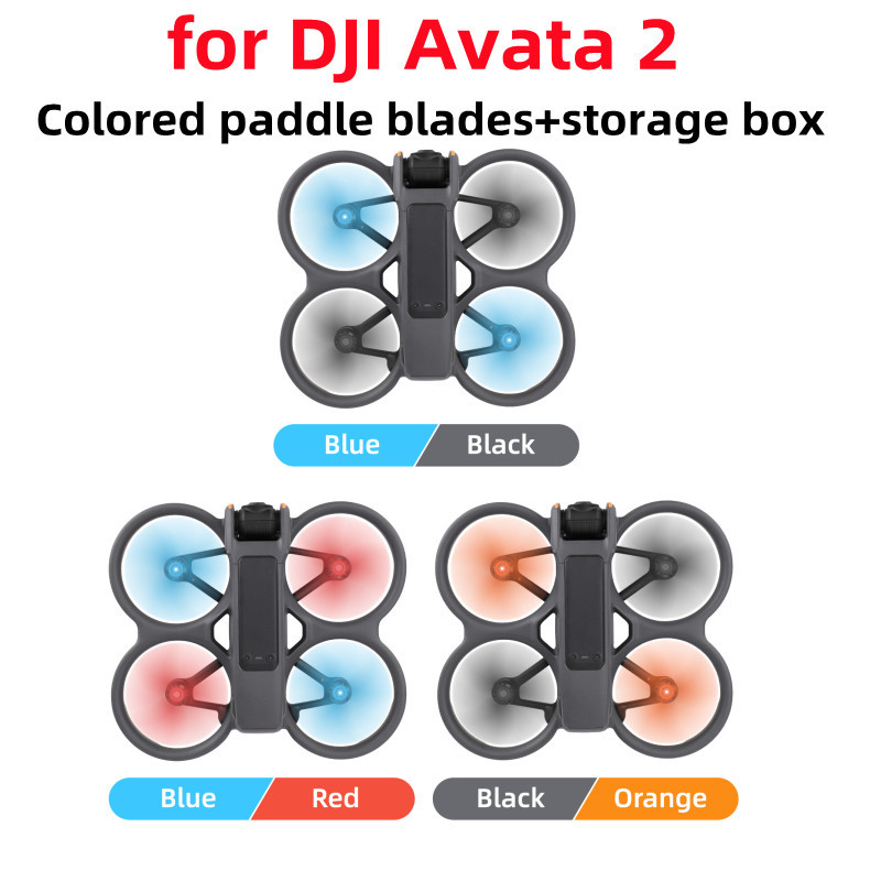 適用於 DJI Avata 2 螺旋槳 3032S 刀片收納盒,多彩小巧輕便的無人機機翼配件